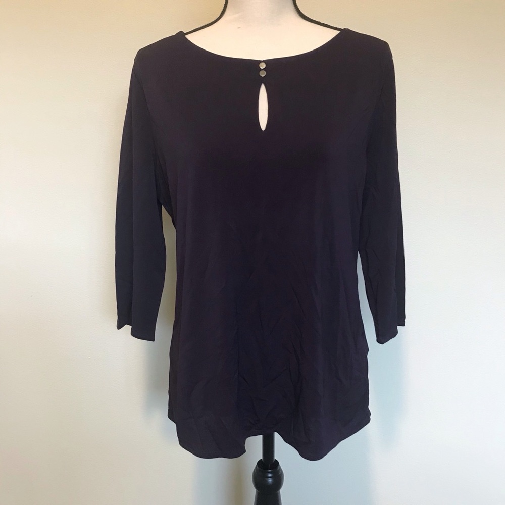 Hugo Boss Purple Top with Buttons